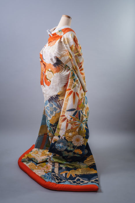 色打掛　寿鶴松竹梅