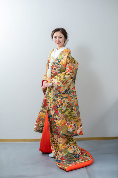 色打掛　唐織手織